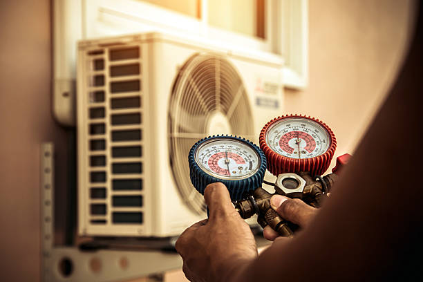 Professional Hvac technician working in West Bend, WI